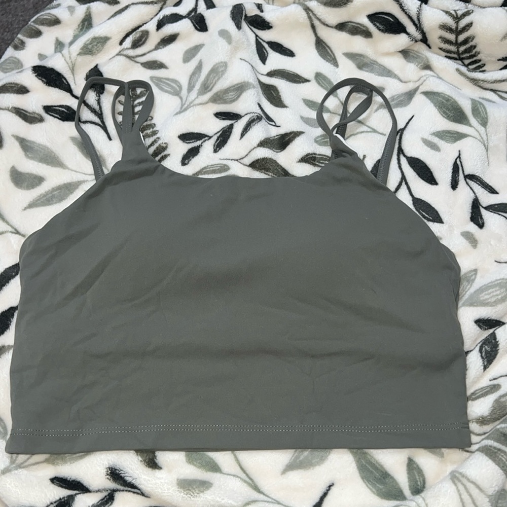 NVGTN poise sports bra khaki green